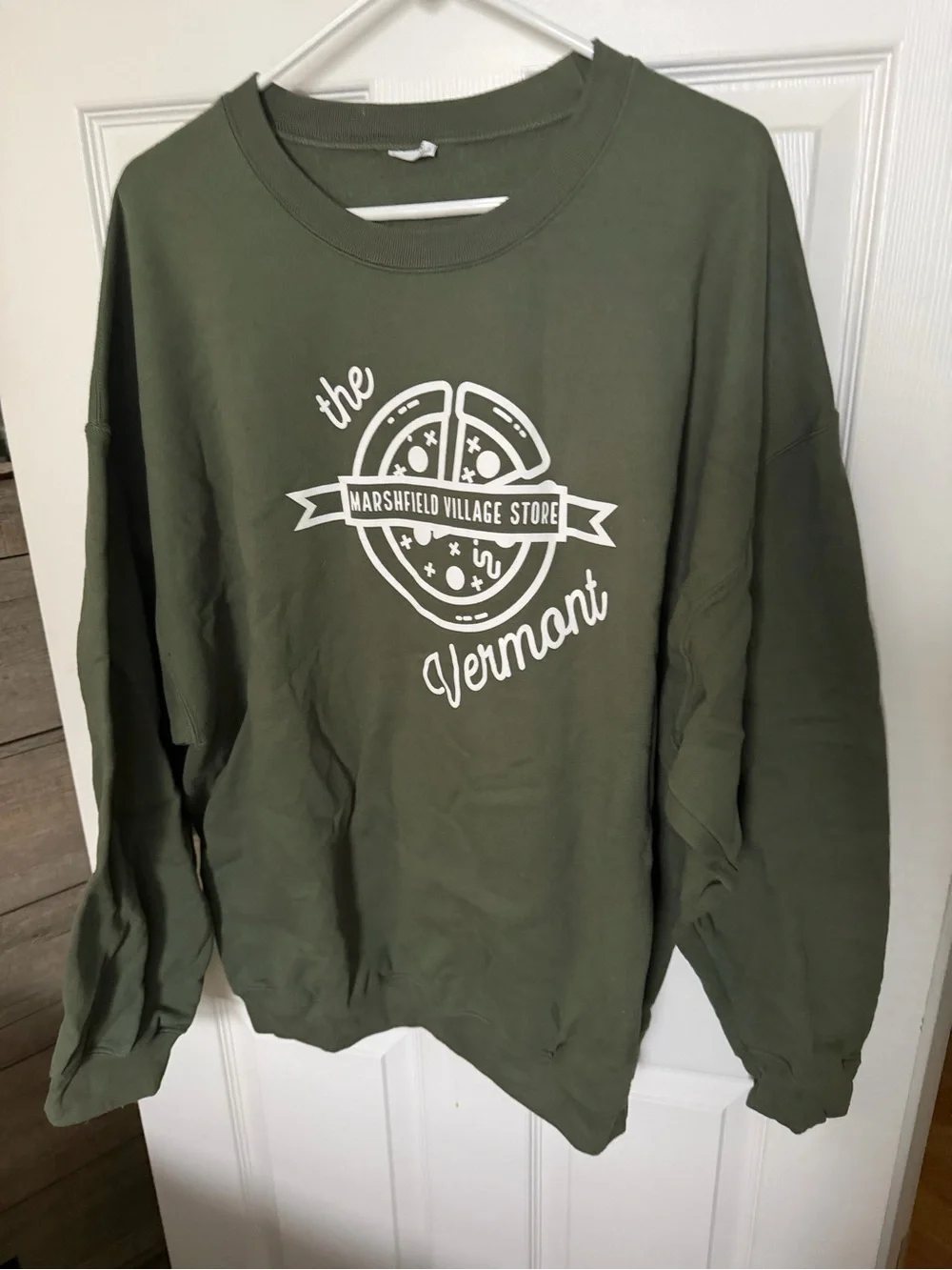 Vermont Graphic Crewneck Sweatshirt - Olive Green